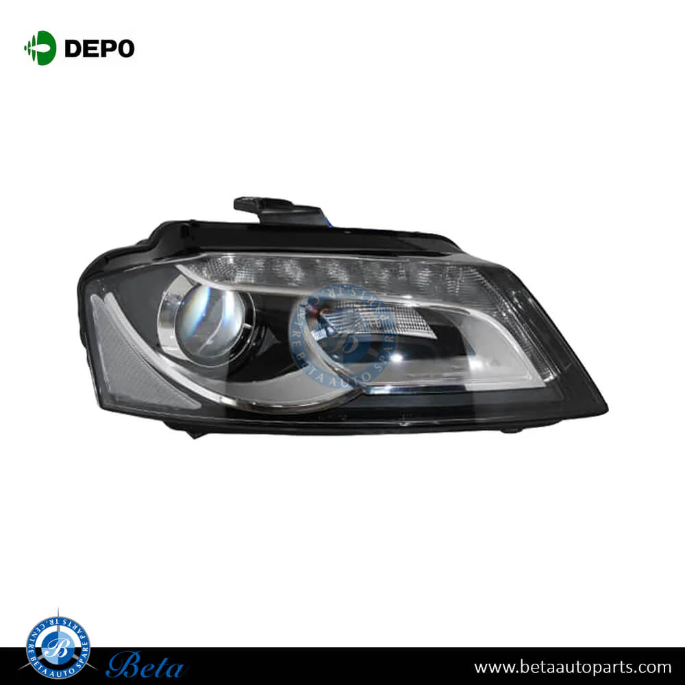 Audi A3 (2008-2012), Headlamp Xenon (Right), Depo, 8P0941030AM / 8P0941030BE