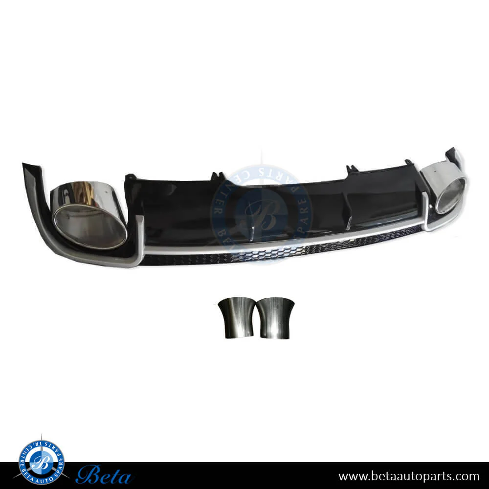 Audi A4 (2016-2019), Rear Diffuser RS4 Look with Exhaust Tips for Standard, China, 8W0807521