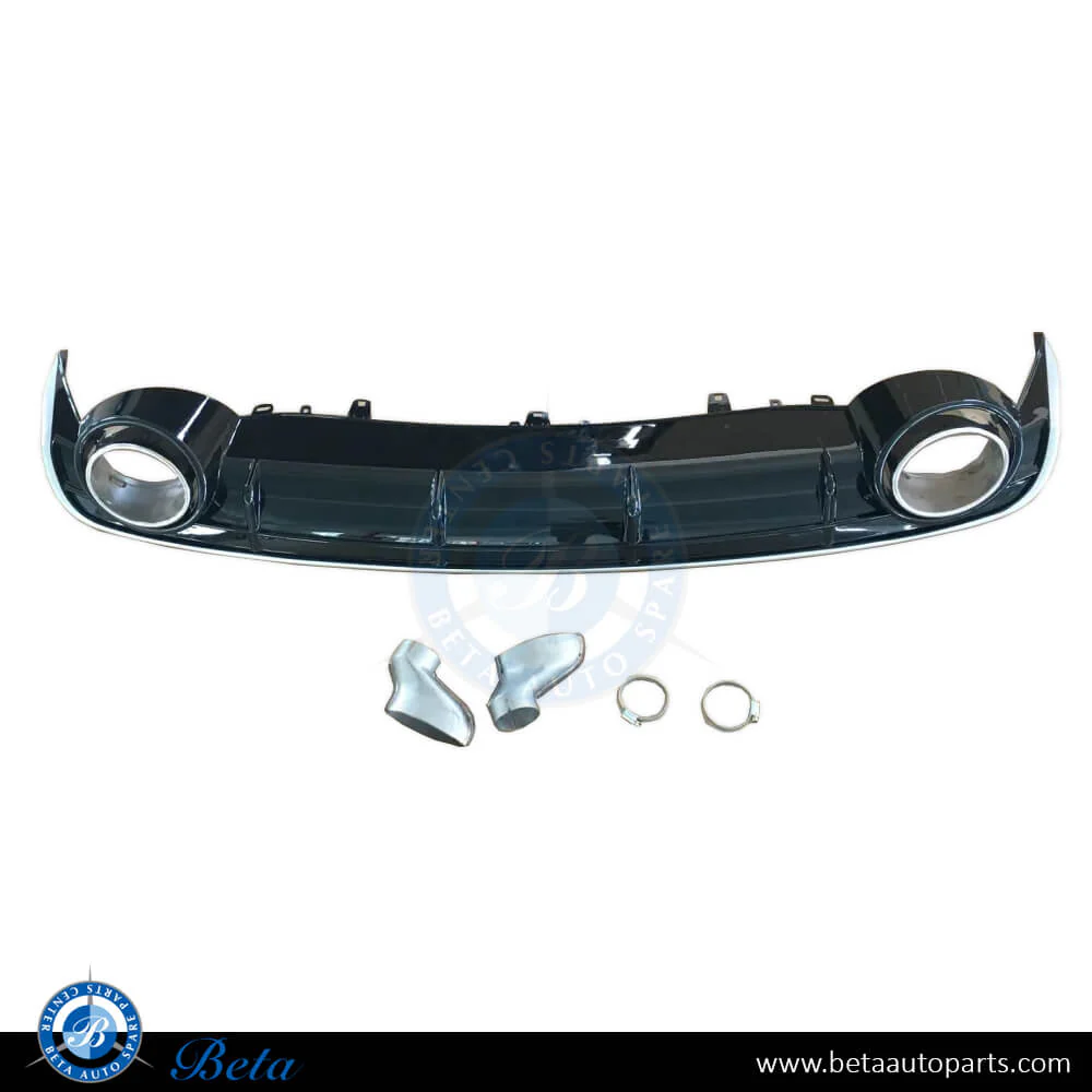 Audi A6 (2015-2018), Rear Diffuser RS6 Look with Exhaust Tips for Standard, China, 4G0807521P