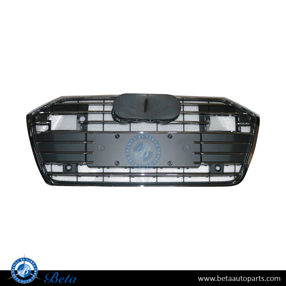 Audi A6 S-Line (2019-2024), Radiator Grille with ACC (Gray), China, 4K0853651RU6
