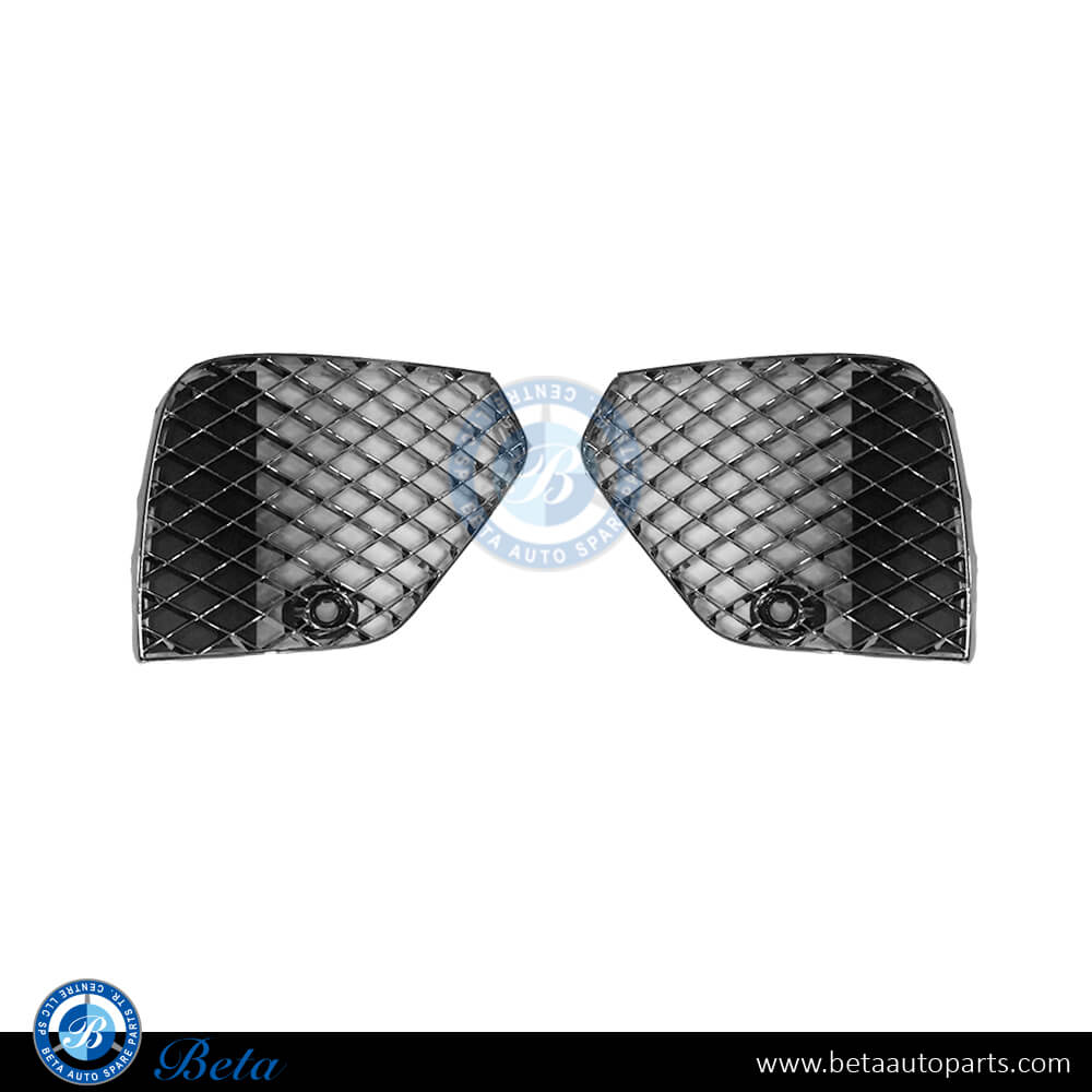 Bentley Bentayga (2020-Up), Fog Lamp Cover without Hole (Chrome), China, 36A807345 / 36A807346AJ