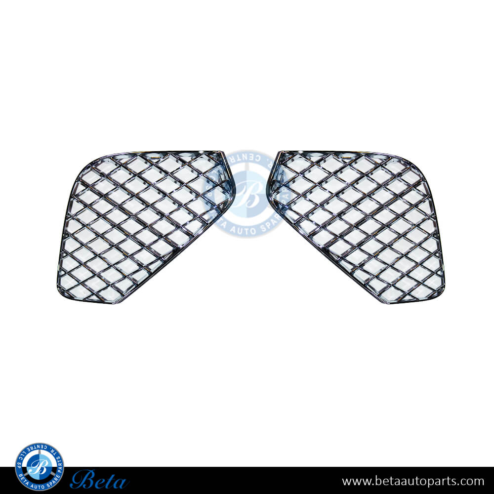Bentley Continental GT (2018-2024), Fog Lamp Covers without Hole (Chrome), China, 3SD807683 / 3SD807684C