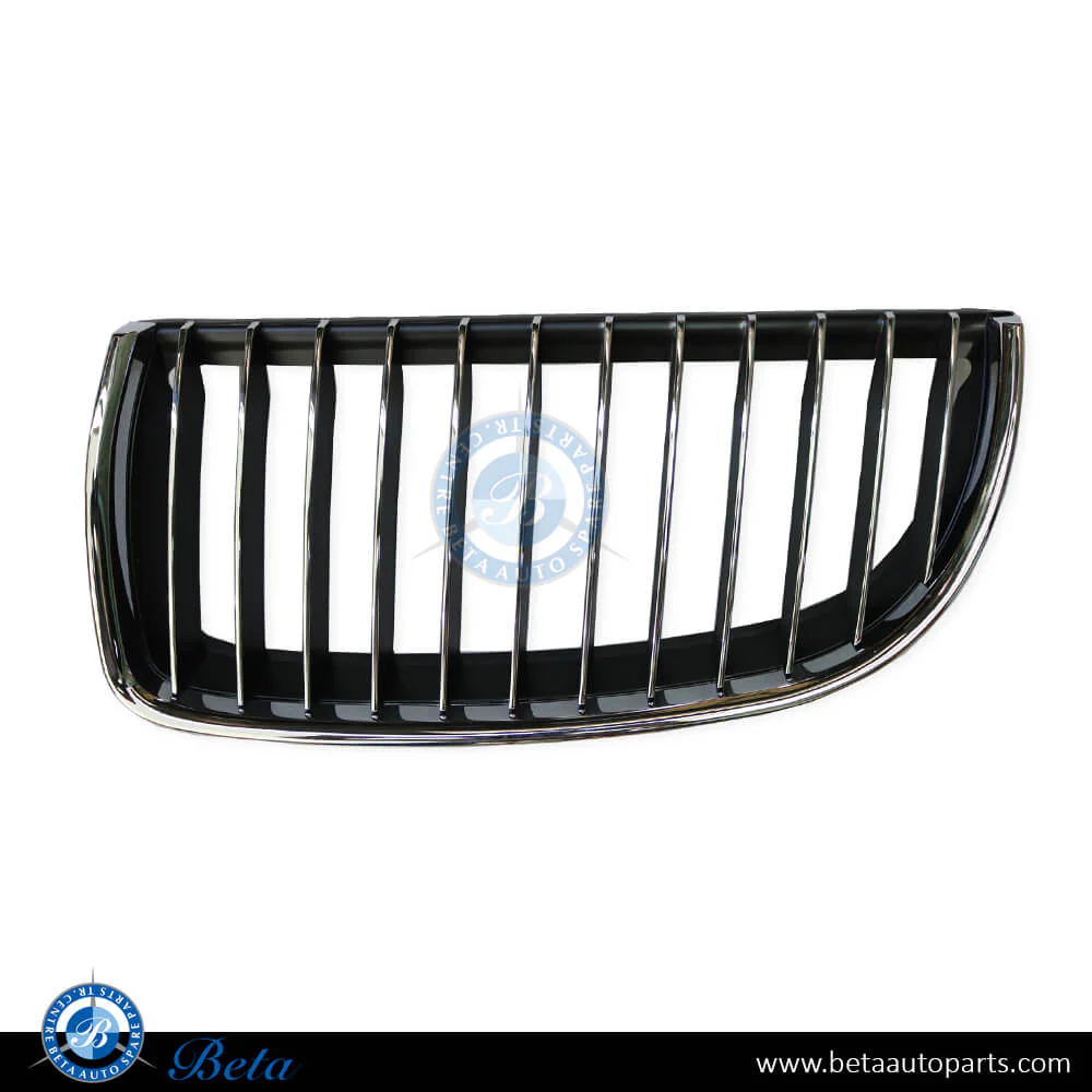 BMW 3 Series E90 (2005-2008), Radiator Grille - Chrome (Left), Taiwan, 51137120009