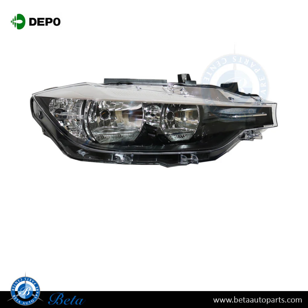 BMW 3 Series F30 LCI (2016-2018), Headlamp Normal (Right), Depo, 63117365596