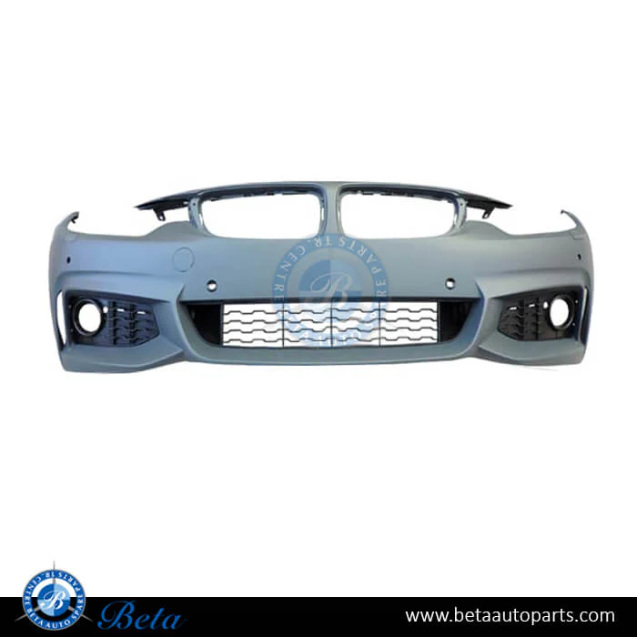 BMW 4 Series F32 / F36 (2014-2020), Front Bumper M-Tek with PDC with Washer without Fog Lamps, Taiwan
