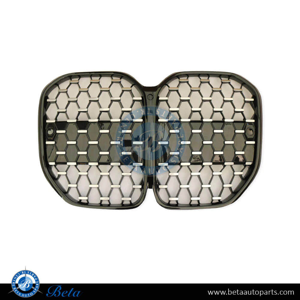 BMW 4 Series G22 (2021-Up), Radiator Grille M-Tek with Camera Hole (Black and Chrome), China, 51118738155