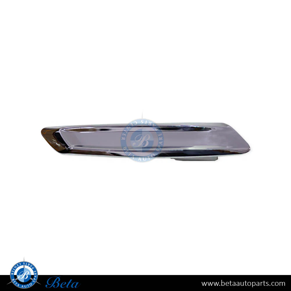 BMW 5 Series F10 LCI (2014-2016), Fender Moulding - Chrome (Left), China, 51137336645
