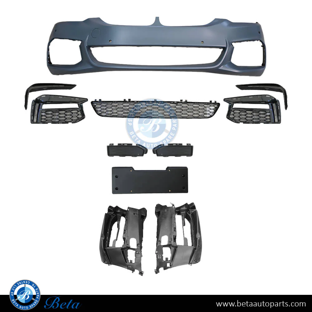BMW 5 Series G30 (2017-2020), Front Bumper M-Tek with PDC without Washer, China, 51118069072