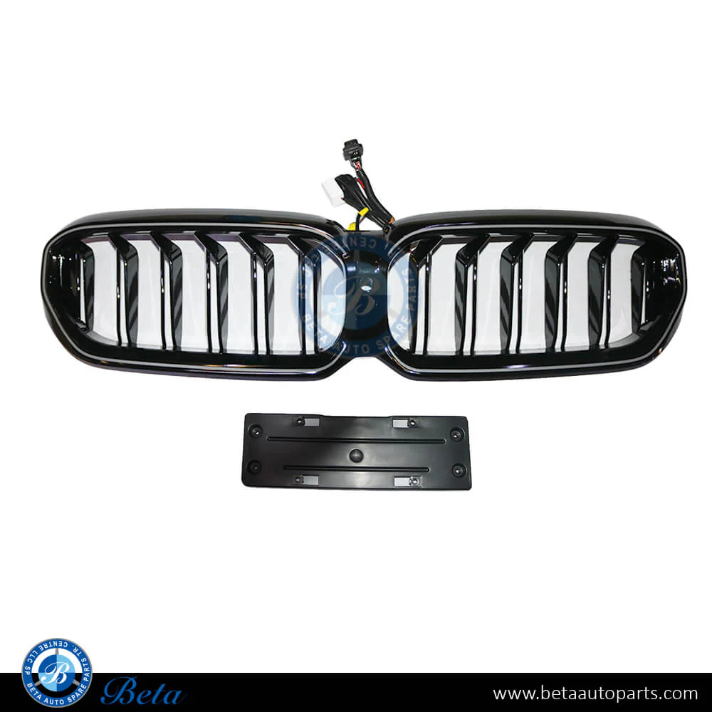 BMW 5 Series G30 LCI (2021-2023), Radiator Grille M5 Look with LED, China, 51139464210-LED