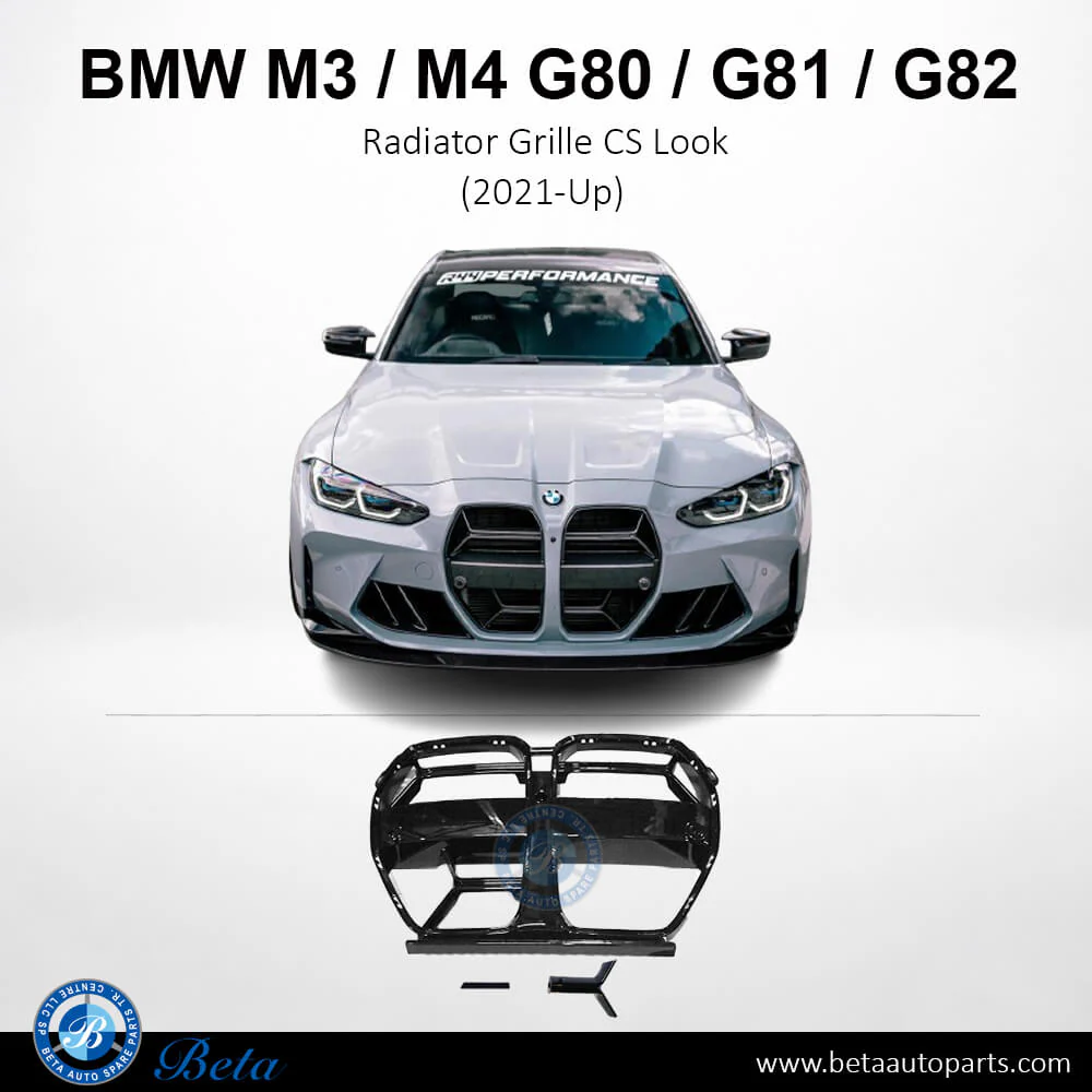 BMW M3 / M4 G80 / G81 / G82 (2021-Up), Radiator Grille CS Look, China, 51138087847 - Image 2