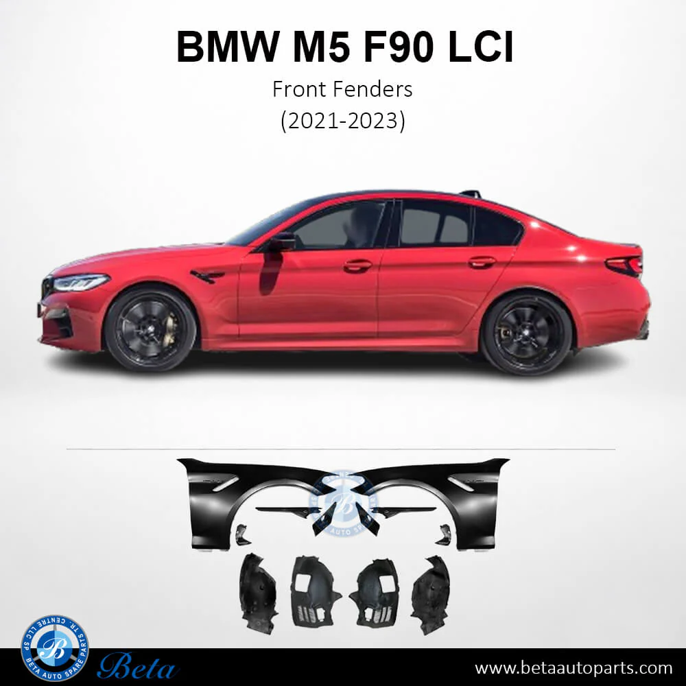 BMW M5 F90 LCI (2021-2023), Front Fenders, China, 41008071597 / 41008071598 - Image 2