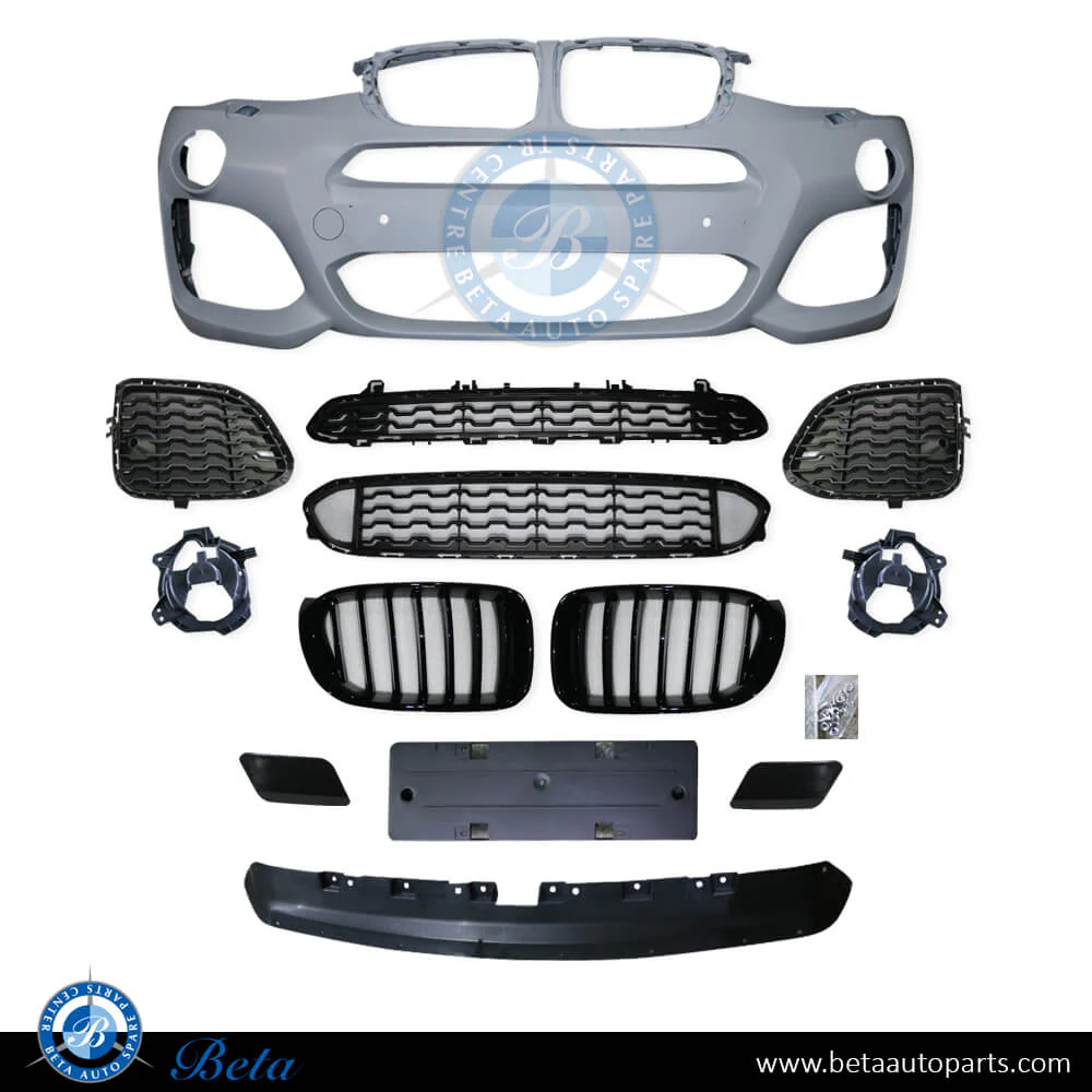 BMW X3 / X4 F25 LCI / F26 (2014-2018), Front Bumper M-Tek with Radiator Grille, China