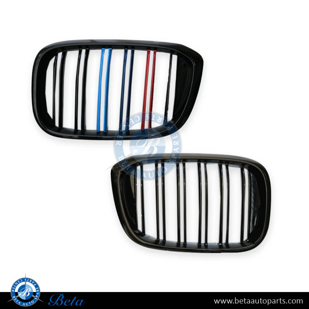 BMW X3 / X4 G01 / G02 (2018-2021), Radiator Grille 3 Color Look 2 Lines (Gloss Black), China, 51138469959 / 51138469960