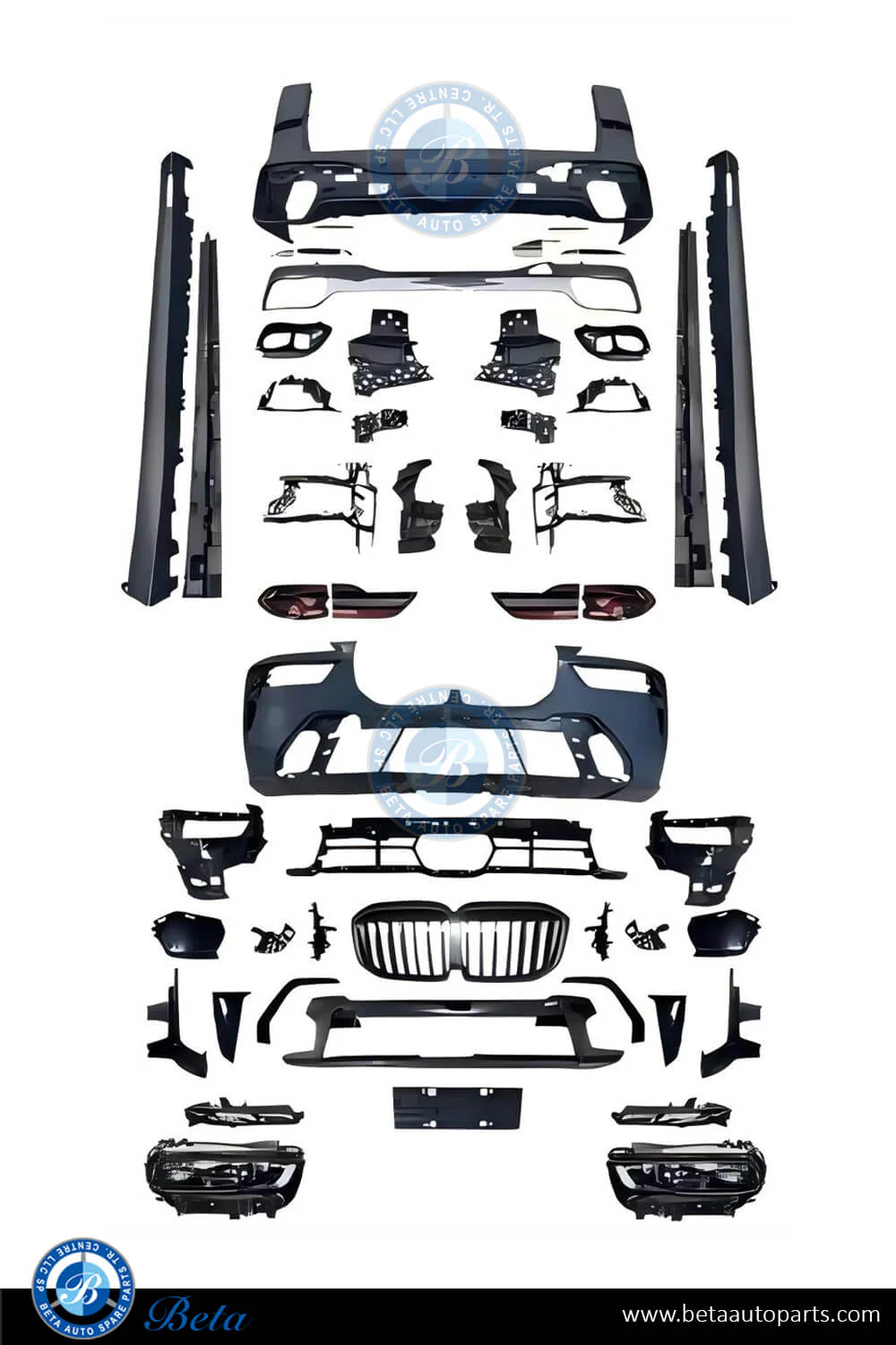 BMW X7 G07 (2019-2022), Body Kit Conversion Upgrade to G07 LCI M Look, China - Image 3