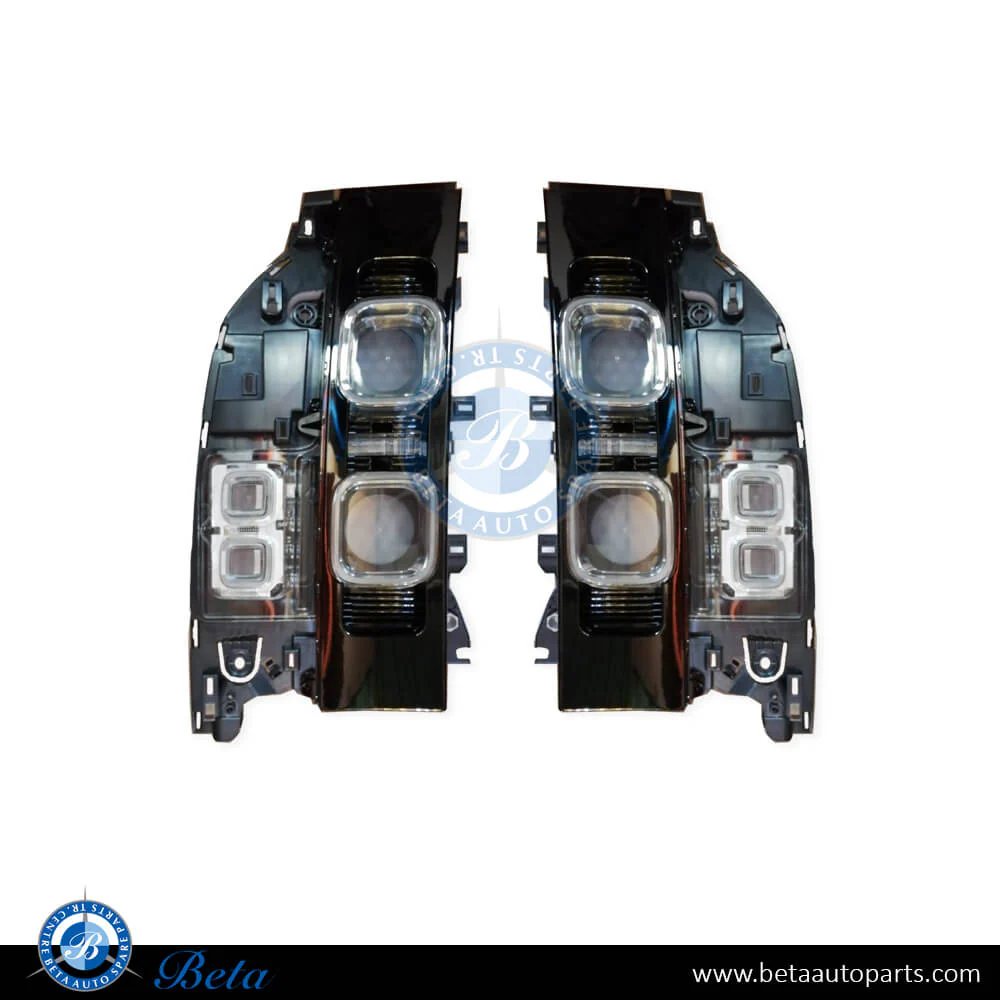 Land Rover Defender (2020-Up), Tail Lamps X Look (Black), China, LR147948 / LR147945