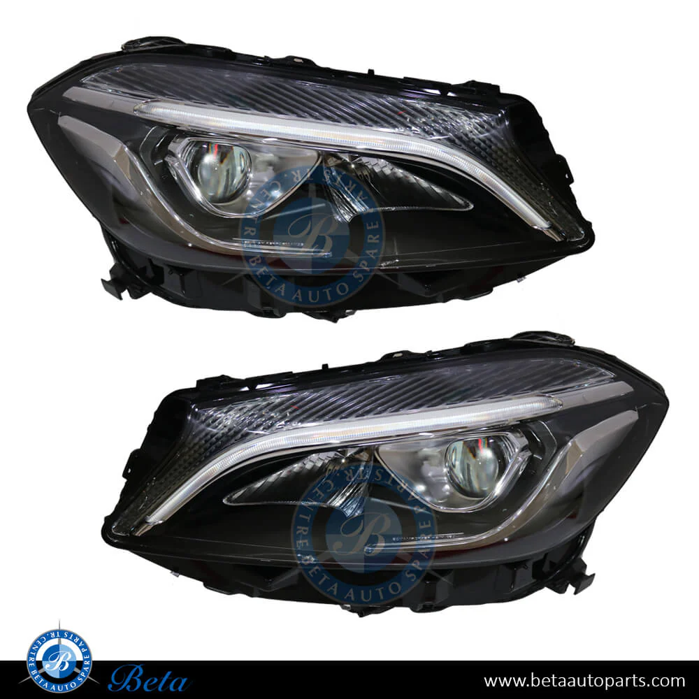 Mercedes A-Class W176 (2013-2015), Headlamp Upgrade from Halogen to 2016 LED Look, China, 1768203861 / 1768203961