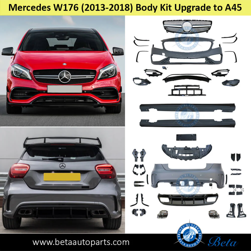 Mercedes A-Class W176 (2013-2018), Body Kit Upgrade To AMG A45, China - Image 2