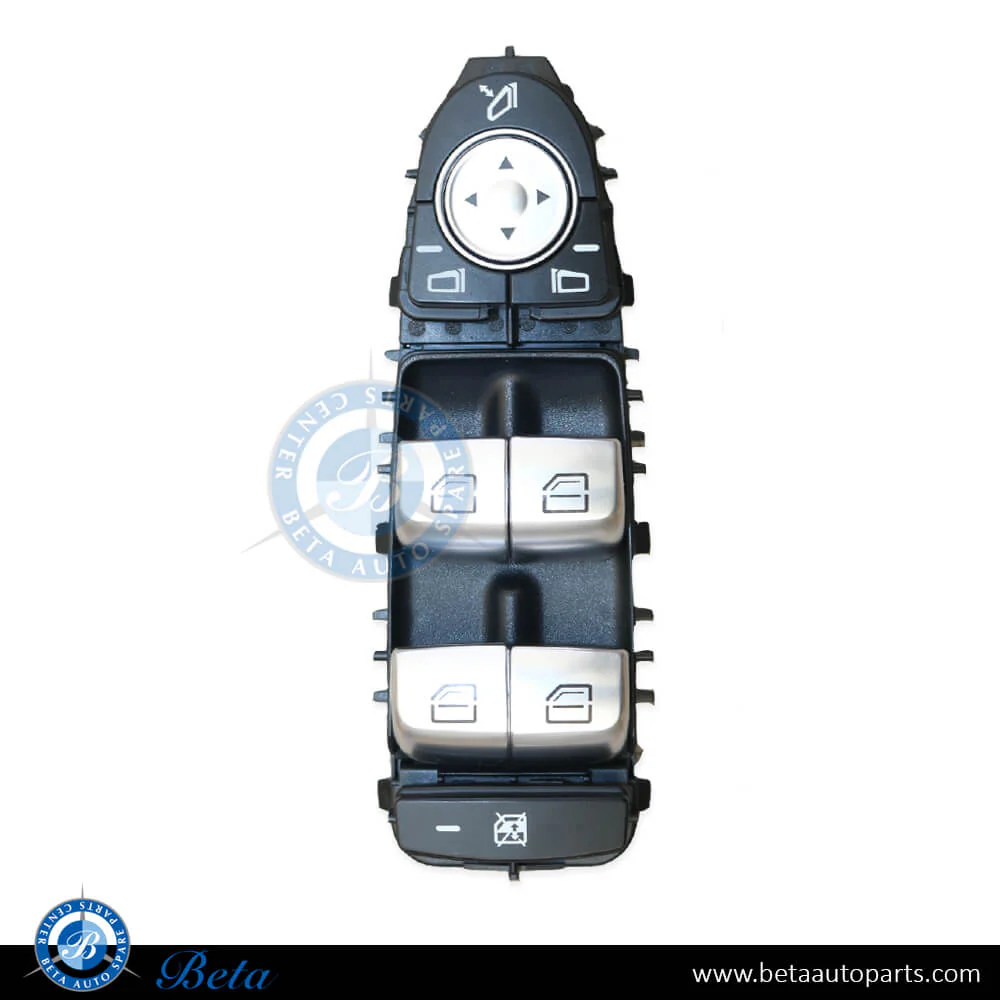 Mercedes C-Class / S-Class / GLC-Class W205 / W222 / W253 / C253 (2014-Up), Master Window Switch (Black), China, 2059056811 / 2229056800