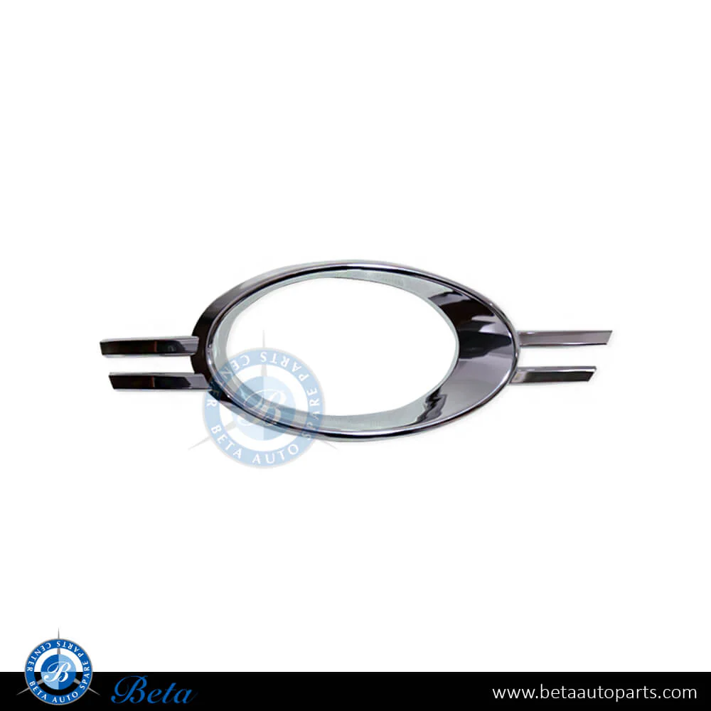 Mercedes C-Class W204 (2008-2010), Fog Lamp Cover Moulding for Oval Shape - Chrome (Left), Taiwan, 2048851374
