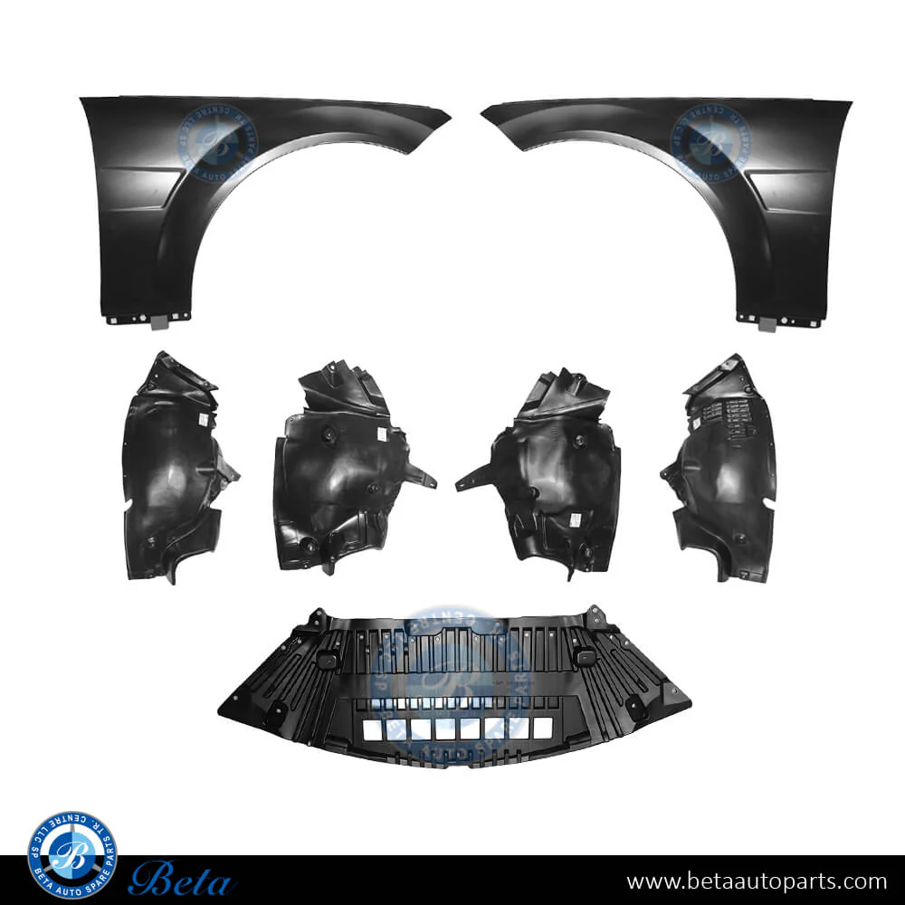 Mercedes C-Class W204 (2008-2014), Front Fenders AMG C63 (Steel), Taiwan, 2048800718 / 2048800818
