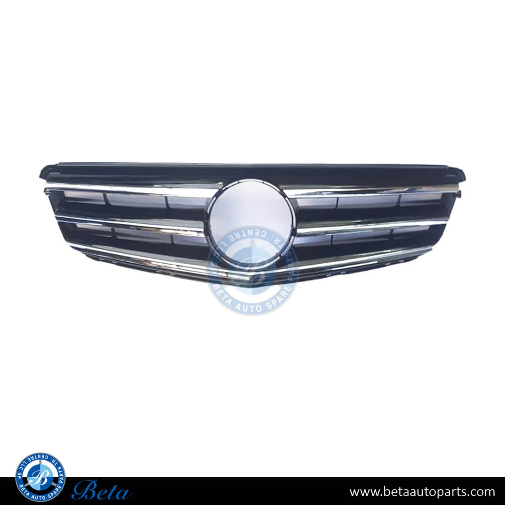 Mercedes C-Class W204 (2008-2014), Radiator Grille with Logo (Black), China, 2048800023