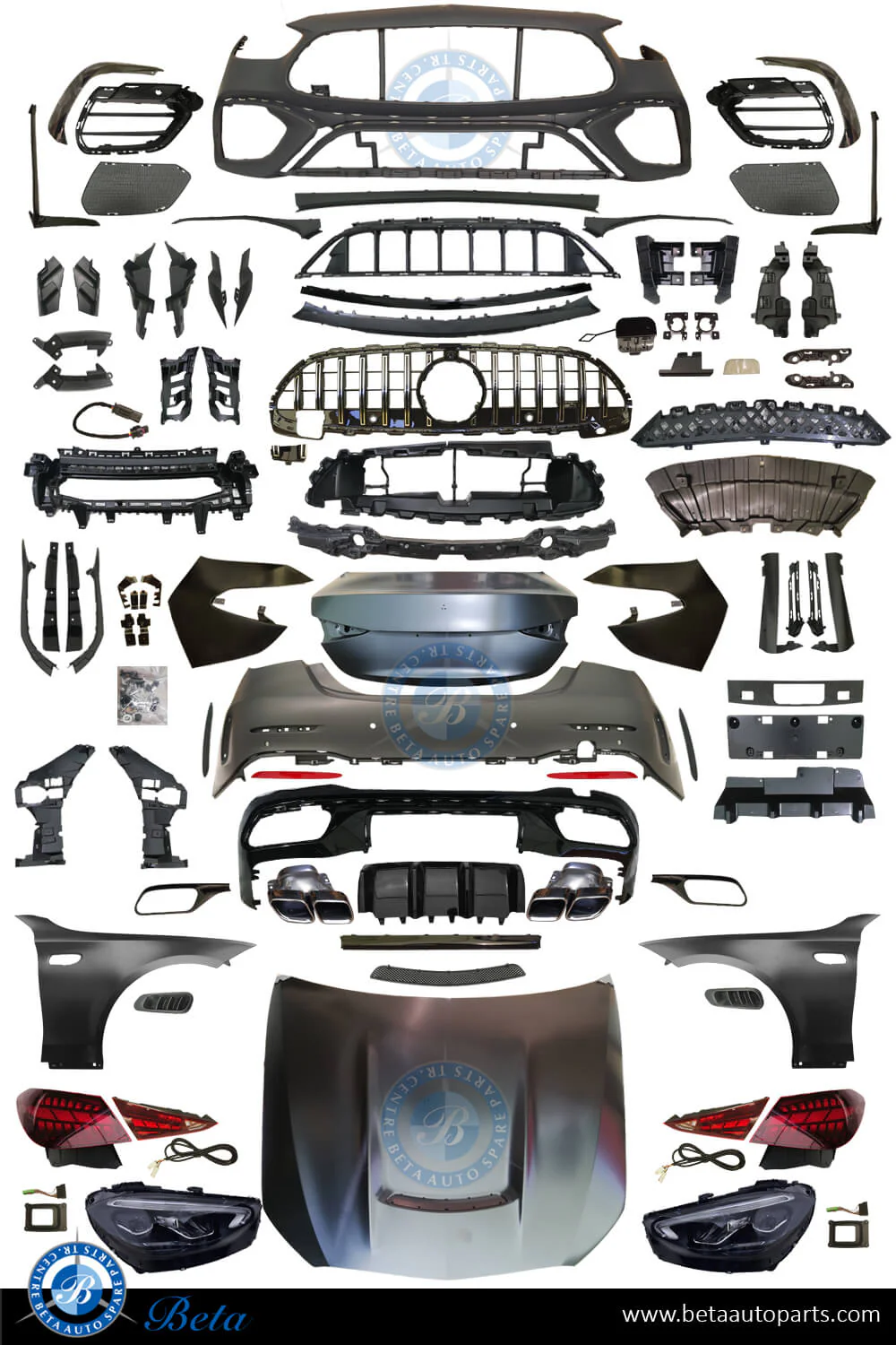 Mercedes C-Class W205 (2015-2018), Body Kit Conversion Upgrade to W206 AMG C63 Look, China - Image 3