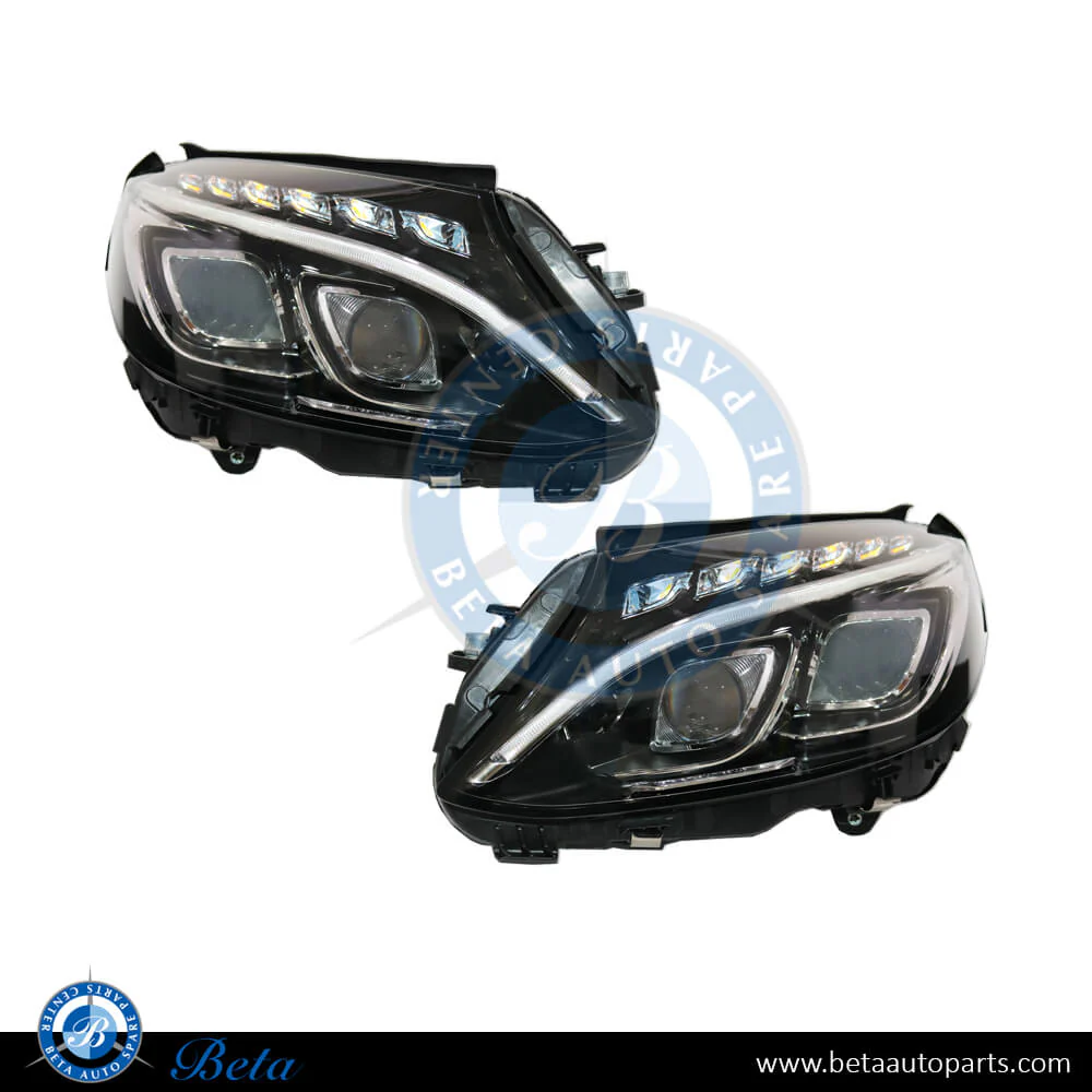 Mercedes C-Class W205 (2015-2018), Headlamp Upgrade to Dynamic LED, China, 2058202961 / 2058203061