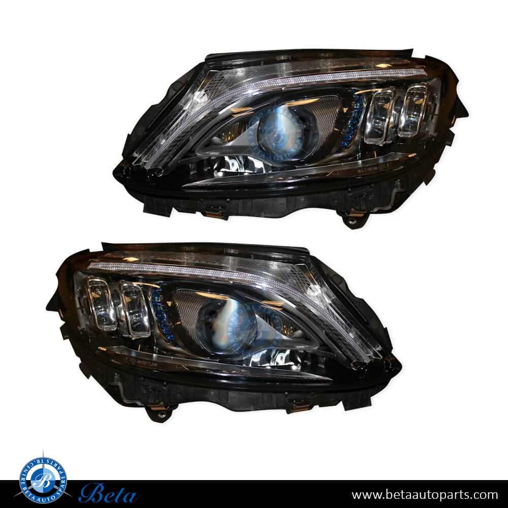Mercedes C-Class W205 (2015-2018), Headlamp Upgrade from Static LED to 2019 Dynamic LED Look (Blue LED), China, 2059066404 / 2059066504