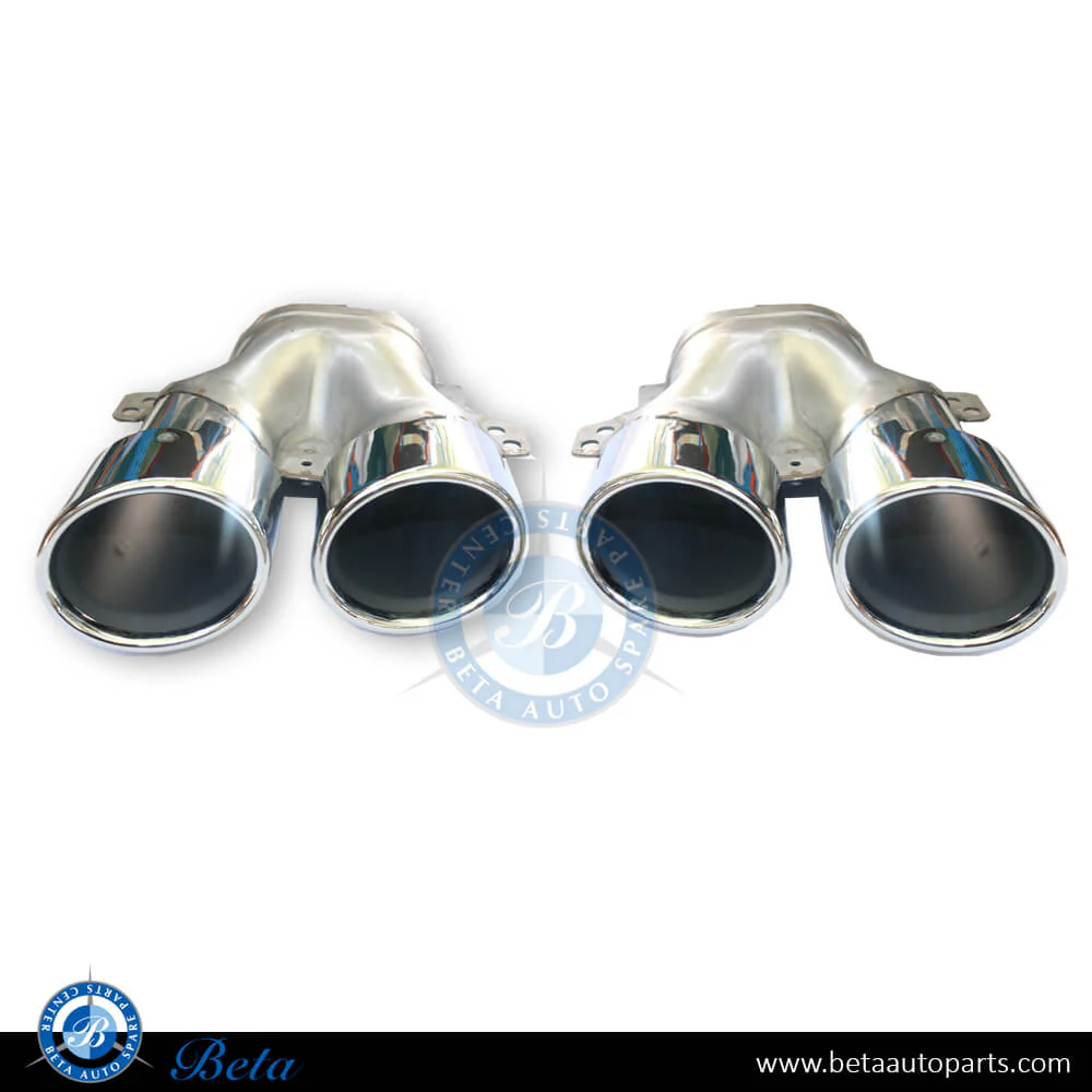 Mercedes C-Class W205 (2015-2021), Exhaust Tips AMG C43 (Silver), China, 1724902100 / 1724902200