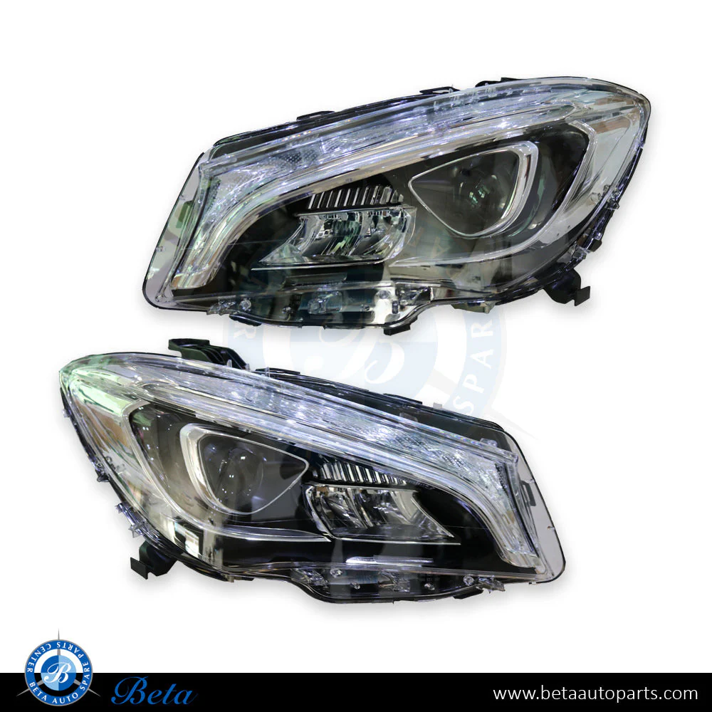 Mercedes CLA-Class C117 (2013-2018), Headlamp Upgrade from Normal to 2017 Static LED Look (European Type), China, 1178206761 / 1178206861