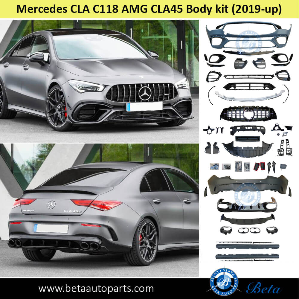 Mercedes CLA-Class C118 (2019-Up), Body Kit AMG CLA45 (Gloss Black), Taiwan - Image 2