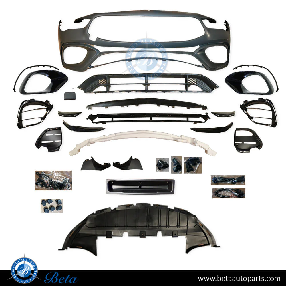 Mercedes CLA-Class C118 (2019-Up), Front Bumper AMG CLA45 with Park Assist, Taiwan, 1188857901