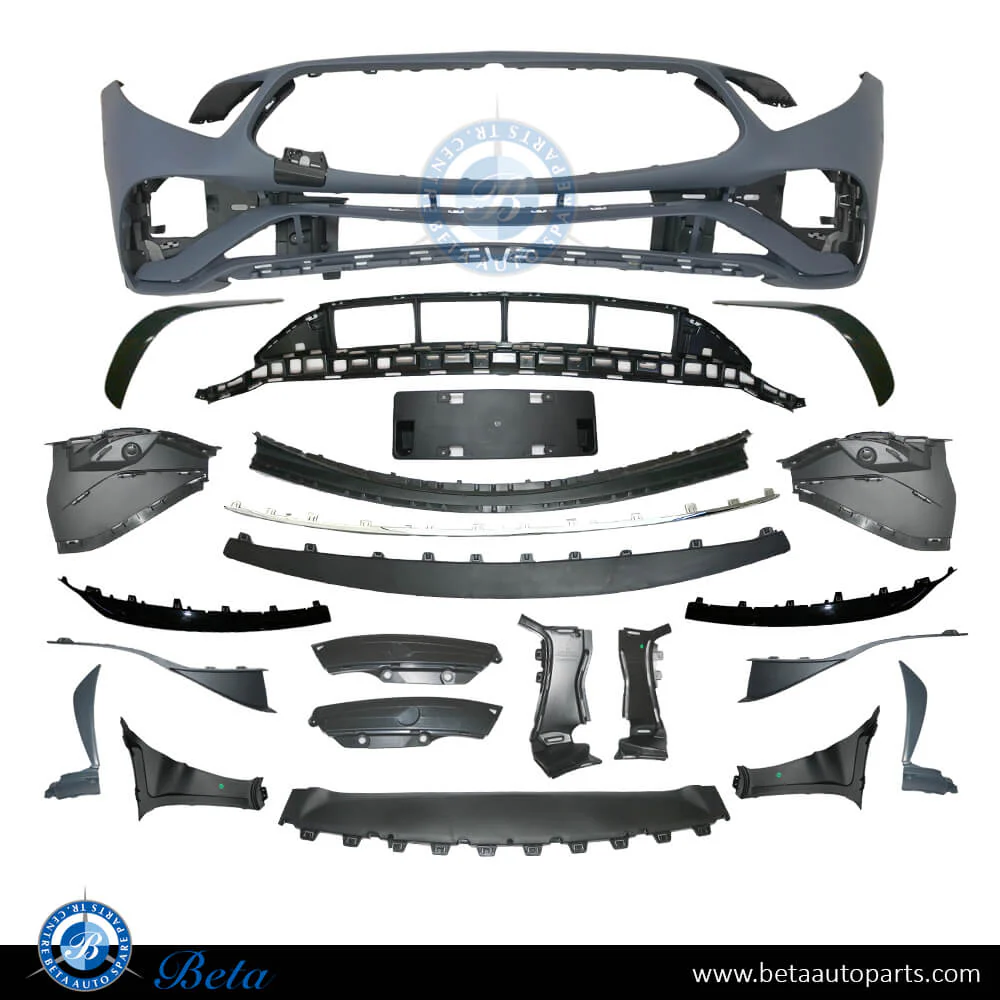Mercedes CLS-Class C257 (2019-2023), Front Bumper AMG CLS53 with Park Assist, China, 2578807802