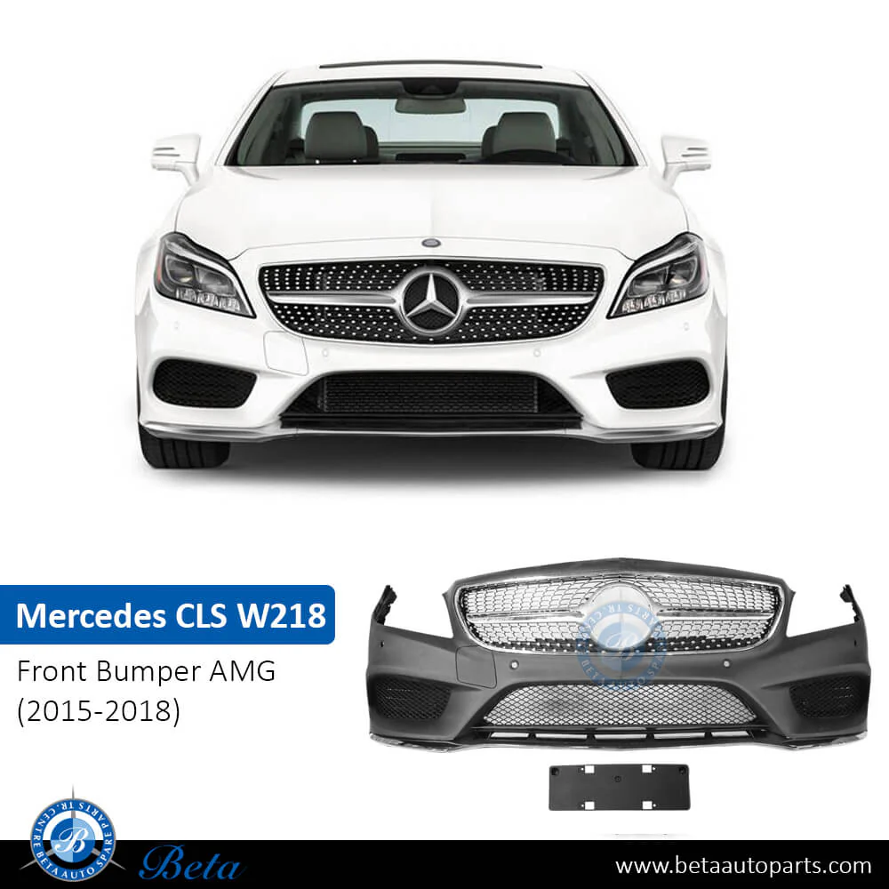 Mercedes CLS-Class W218 (2015-2018), Front Bumper Normal AMG with Park Assist, China, 2188850300 - Image 2