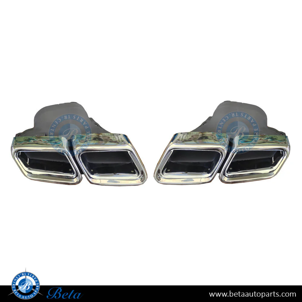 Mercedes E-Class W212 (2014-2016), Exhaust Tips AMG E63 (Silver), China, 2124902727 / 2124902827