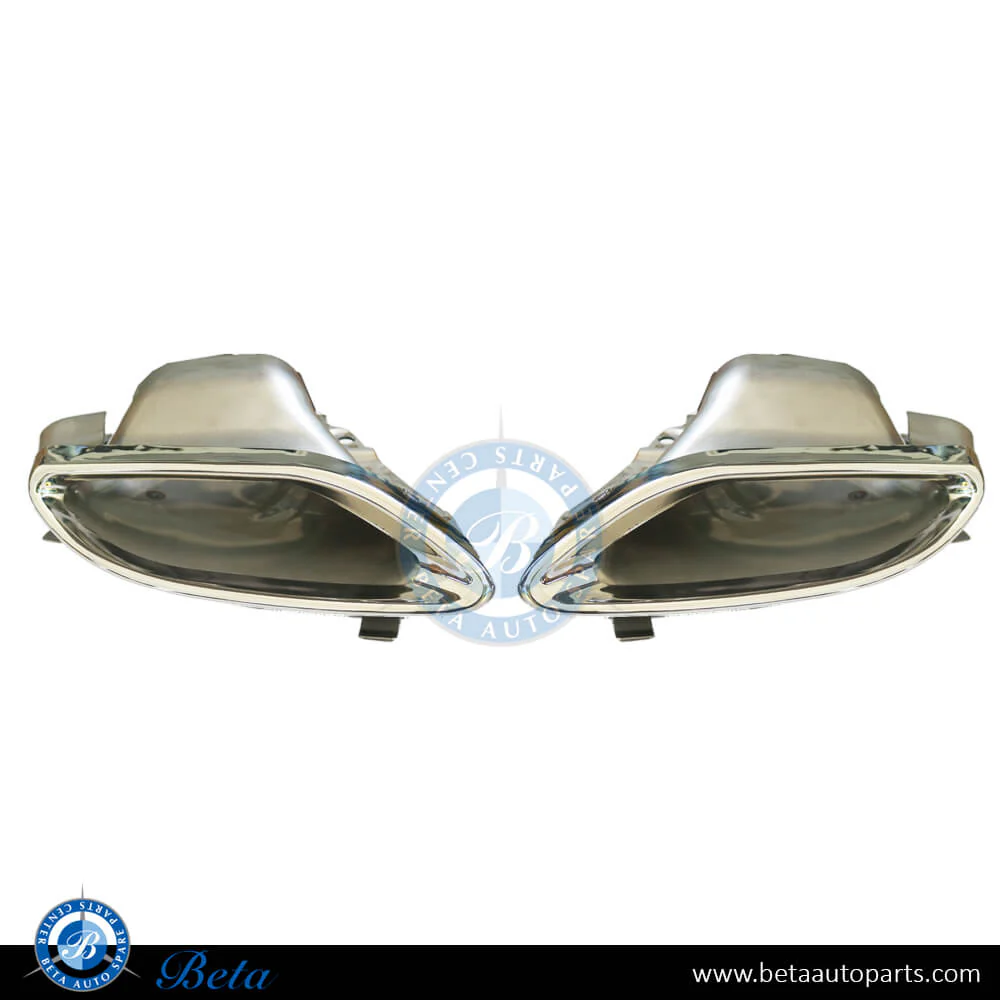 Mercedes E-Class / C-Class / GLC-Class W212 / C207 / W213 / 238 / W205 / W253 (2014-Up), Exhaust Tips Normal AMG (Chrome), China, 2124902727 / 2124902827