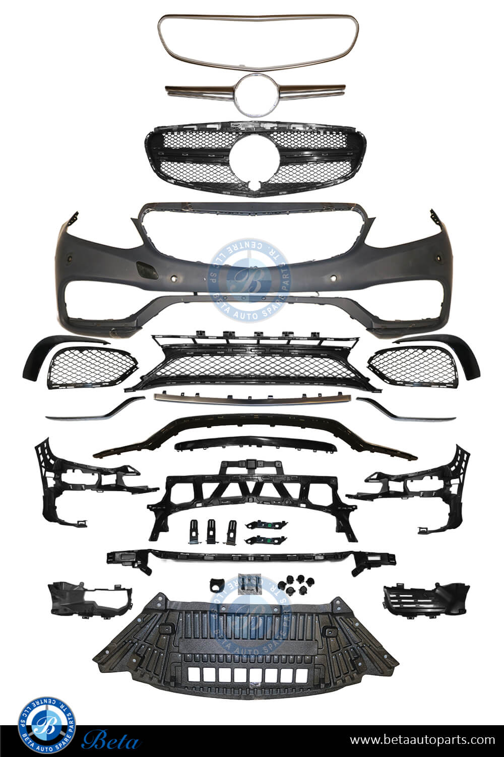 Mercedes E-Class W212 (2014-2016), Front Bumper with Radiator Grille E63 OE Type, China, 2128852938
