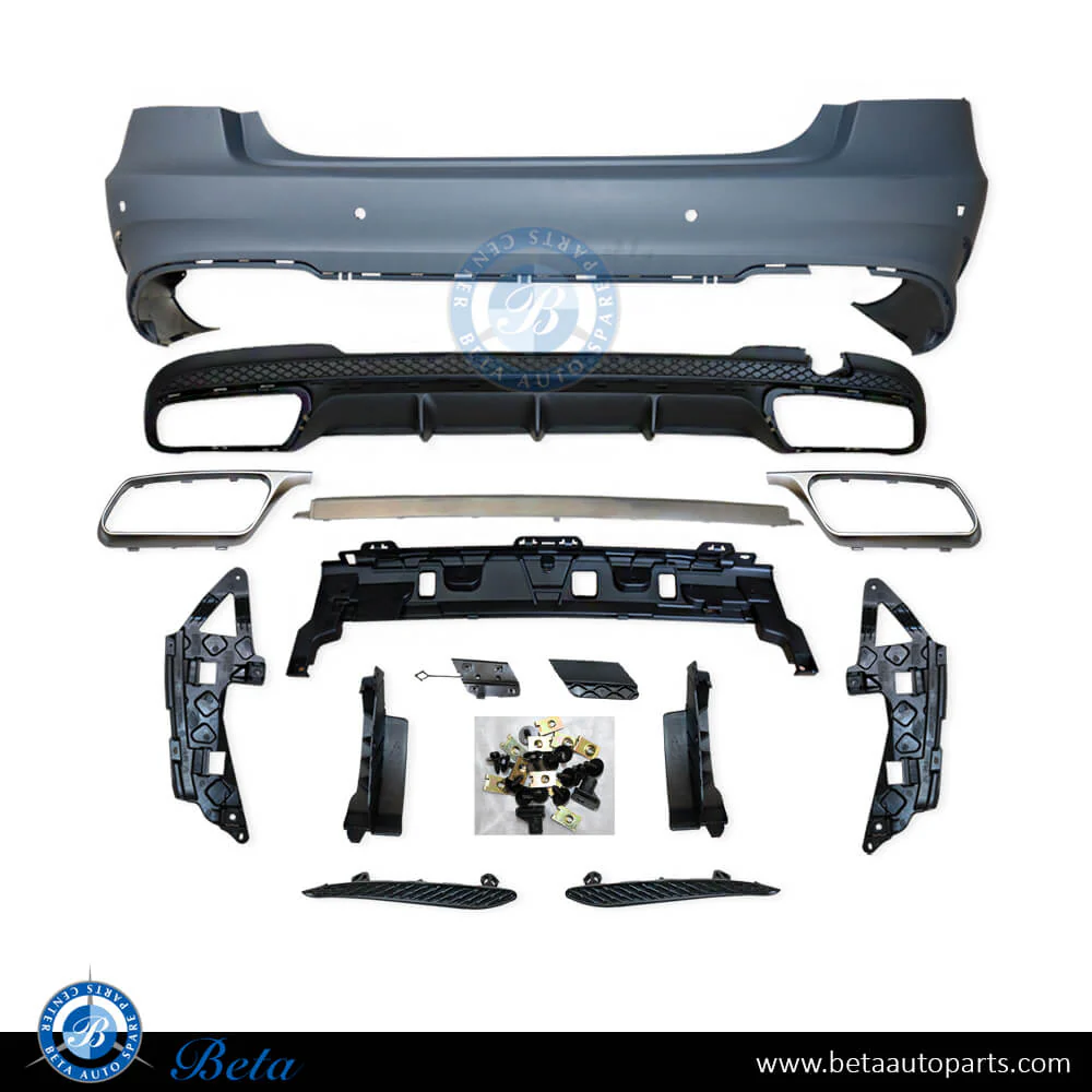 Mercedes E-Class W212 (2014-2016), Rear Bumper with PDC E63, Taiwan
