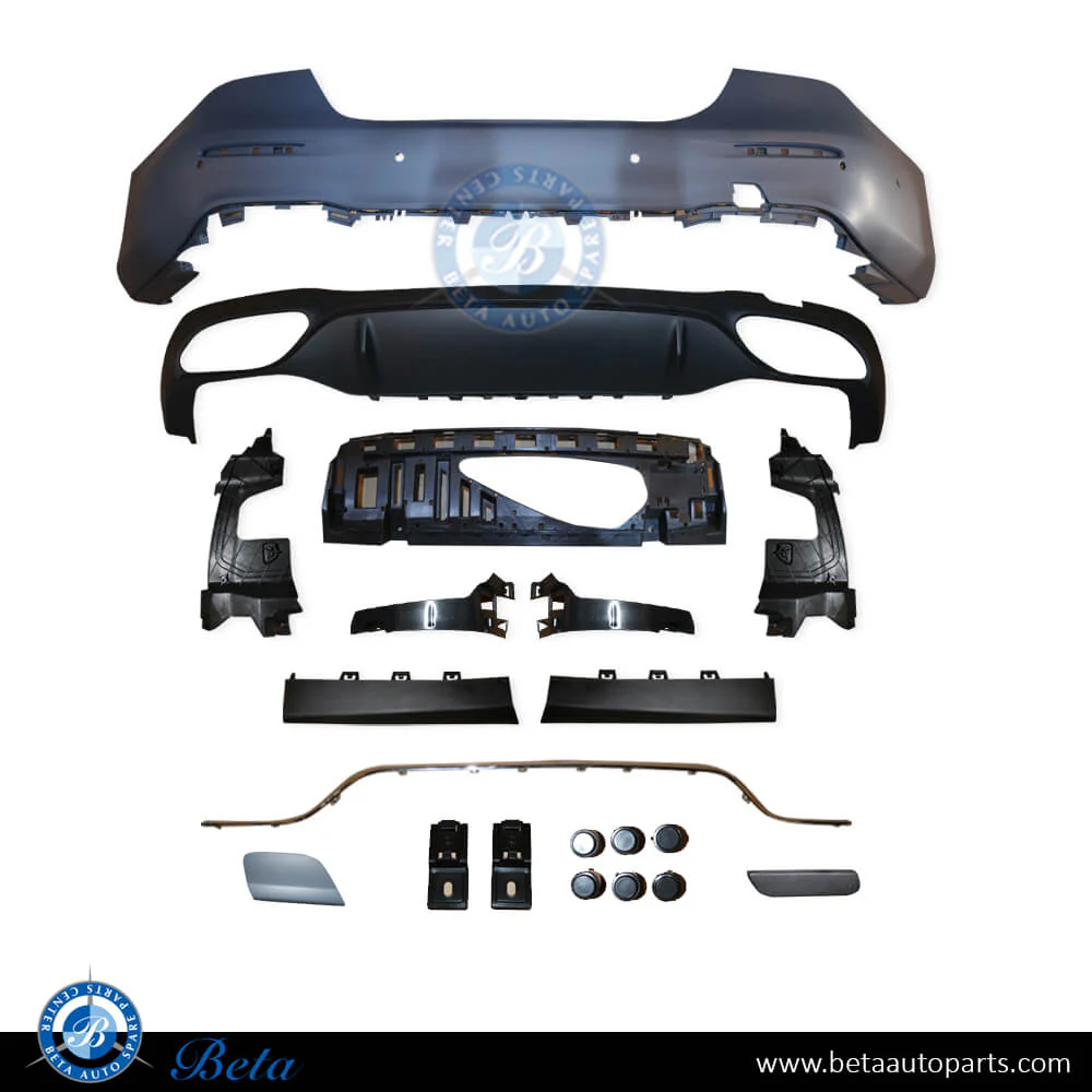 Mercedes E-Class W213 (2021-2023), Rear Bumper Normal AMG with PDC, Taiwan, 2138854405
