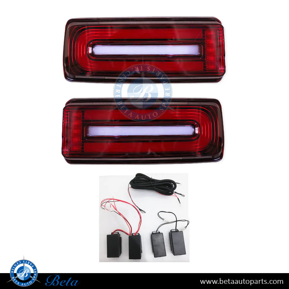 Mercedes G-Class W463 (1992-2017), Tail Lamp Upgrade to 2018 Look (Red), China, 4639068100 / 4639068300