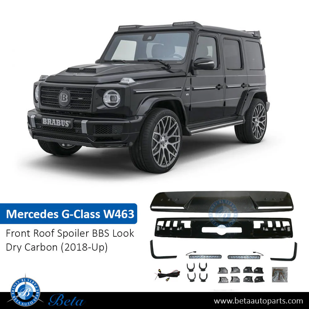 Mercedes G-Class W463 (2018-Up), Front Roof Spoiler Assy BBS Look (Dry Carbon), China, 4638801101 - Image 2