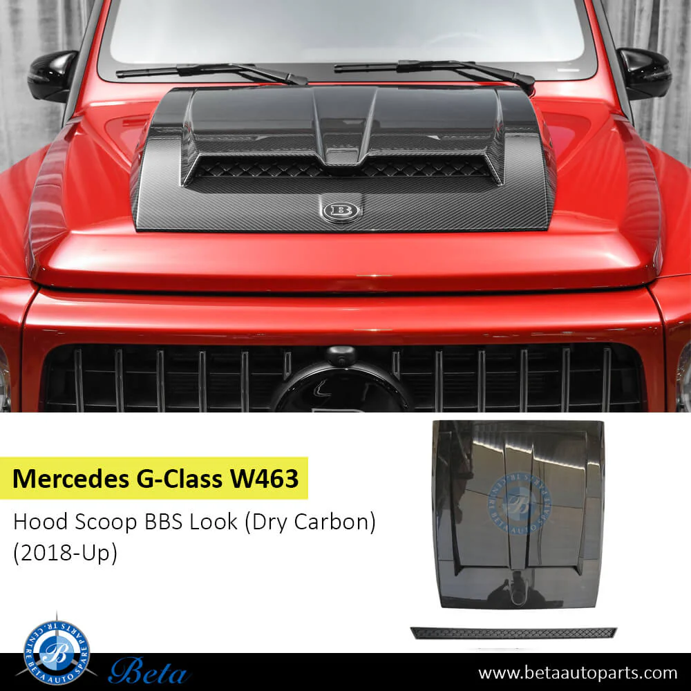 Mercedes G-Class W463 (2018-Up), Hood Scoop BBS Look (Dry Carbon), China, 4638802700 - Image 2