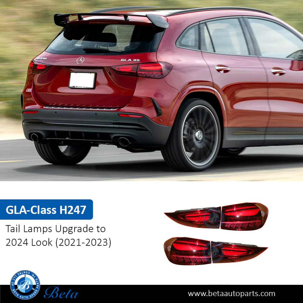 Mercedes GLA-Class H247 (2021-2023), Tail Lamps Upgrade to 2024 Look, China, 2479062901 / 2479063001 / 2479063501 / 2479063601 - Image 2
