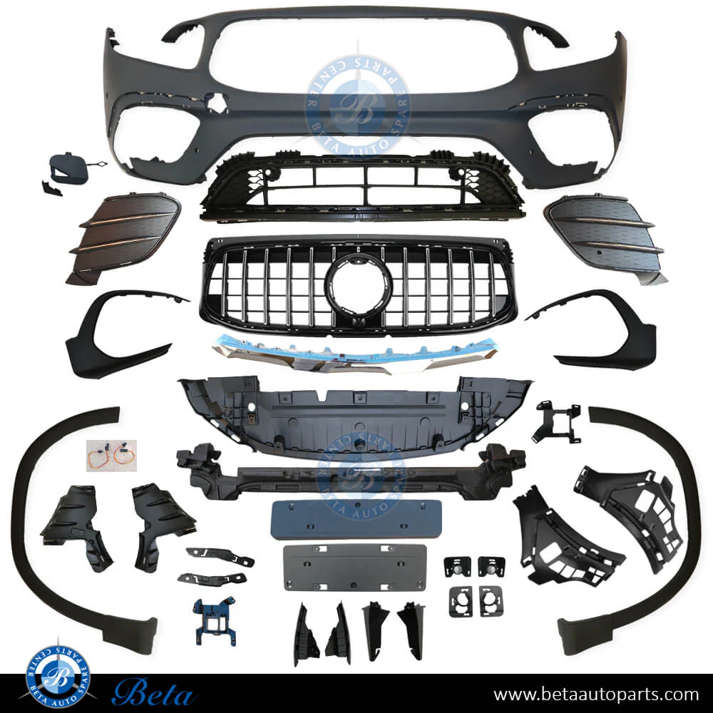 Mercedes GLB-Class X247 (2020-Up), Front Bumper Normal AMG with Radiator Grille with Park Assist, China, 2478801903
