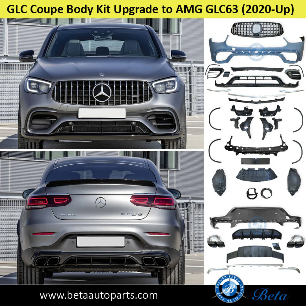 Mercedes GLC-Class Coupe C253 (2020-2022), Body Kit Upgrade to AMG GLC63 Fit for Normal AMG, China, 2538852A25 - Image 2