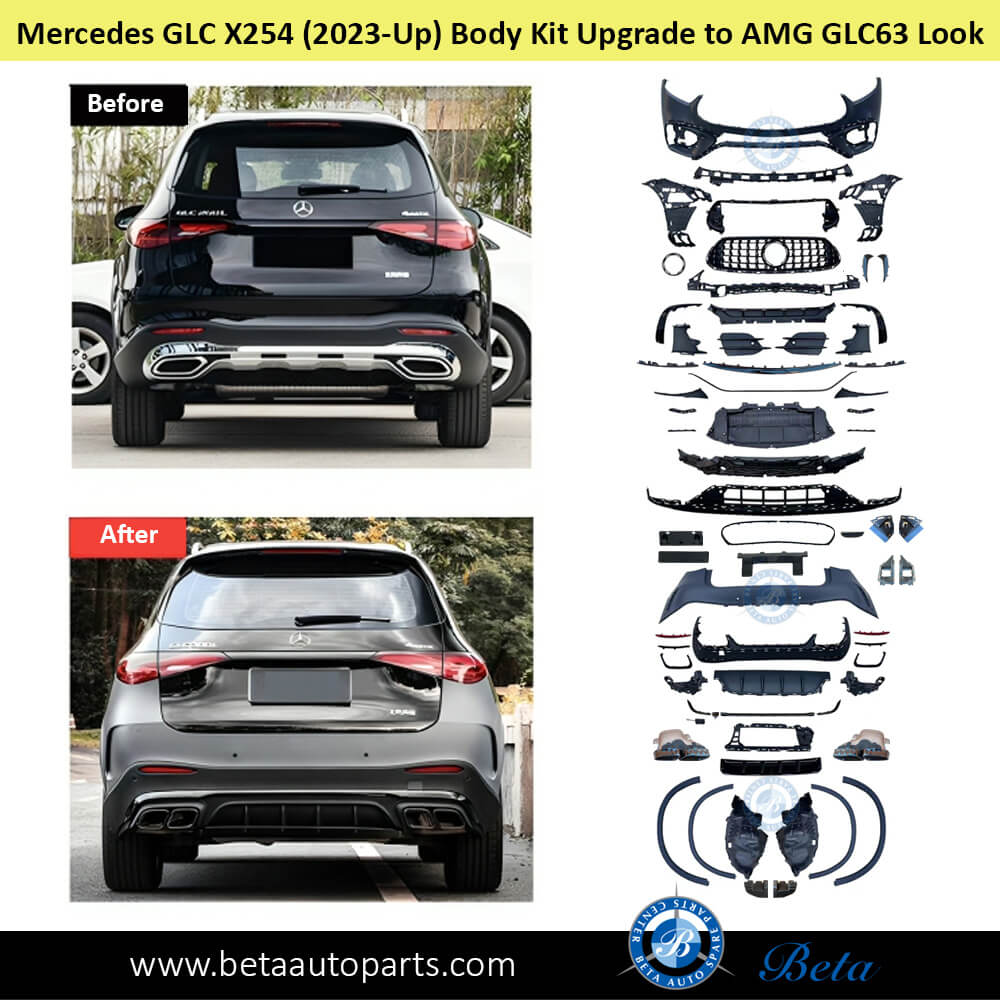 Mercedes GLC-Class X254 (2023-Up), Body Kit Upgrade To AMG GLC63 with Radiator Grille, China - Image 3