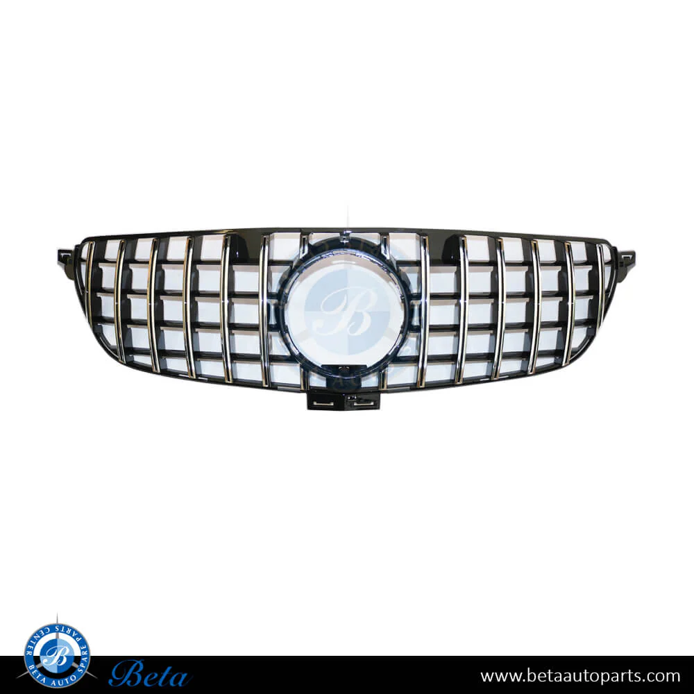 Mercedes GLE-Class W166 (2015-2018), Radiator Grille GT Look (Black and Chrome), China