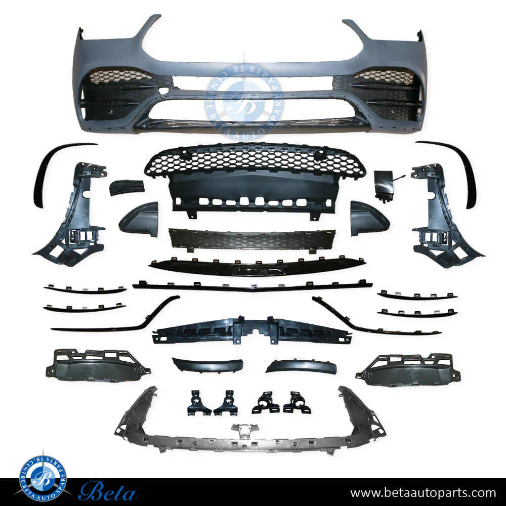 Mercedes GLE-Class W167 / C167 (2019-2023), Front Bumper AMG GLE53 with Park Assist, China, 1678858406
