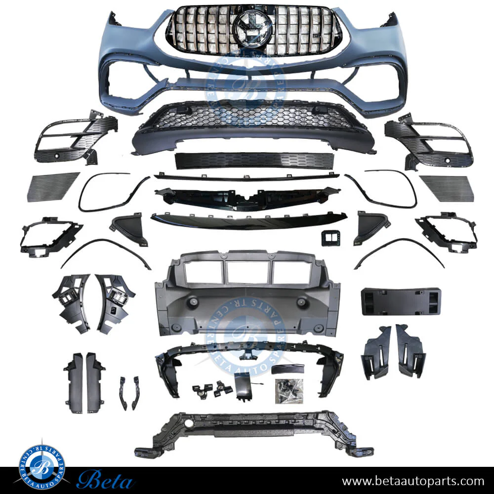 Mercedes GLE-Class W167 / C167 (2019-Up), Front Bumper AMG GLE63 with Park Assist, China, 1678859703