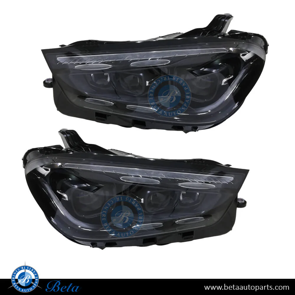 Mercedes GLE-Class W167 / C167 (2019-Up), Headlamp Upgrade from Static LED to 2024 Dynamic LED, China, 1679060303 / 1679060403